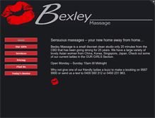 Tablet Screenshot of bexleymassage.com